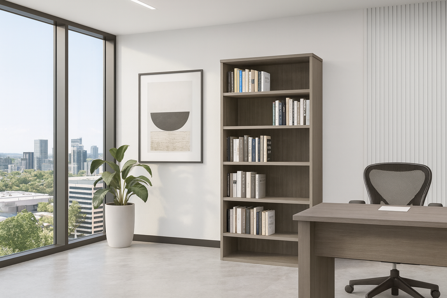 Bookshelf, 72"H x 36"W x 12'D