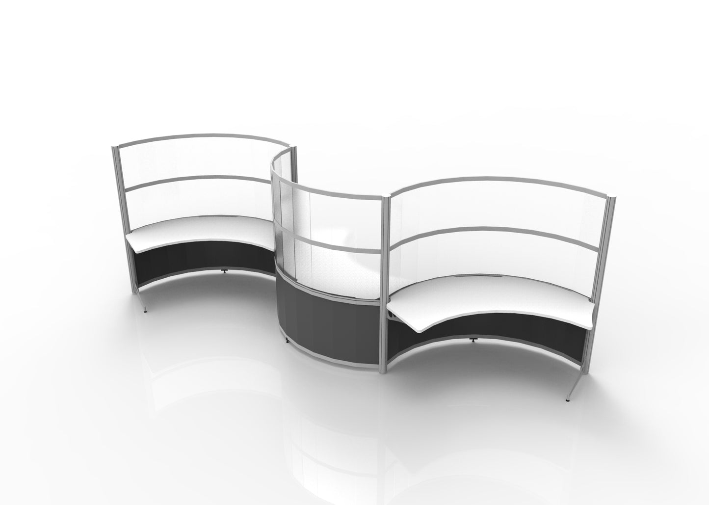 Curved Carrels - 67H