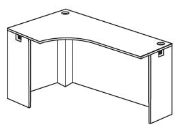 Treo, Rt Ext Corner, Fl Mod, 2 rec legs, Jn