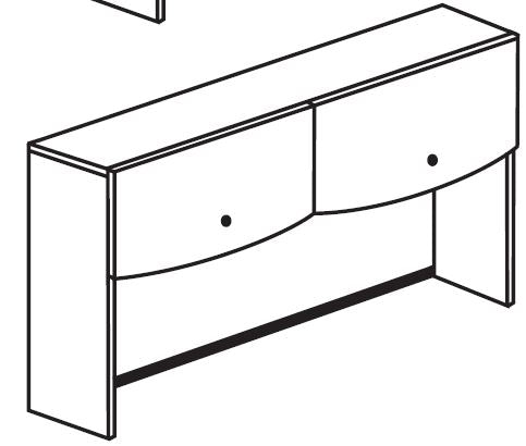 Treo, Curved Door Flipper Hutch (one door)