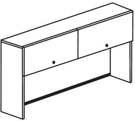 Treo, Straight Door Flipper Hutch (one door)