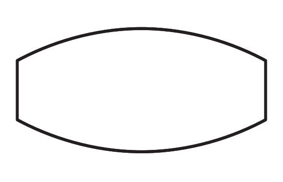 Treo, Boat-Shape Table Top, (2 piece top)