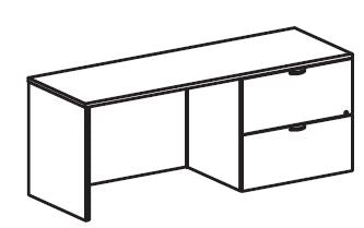 Treo, Knee Space Credenza (Full Mod) w/ Lat File