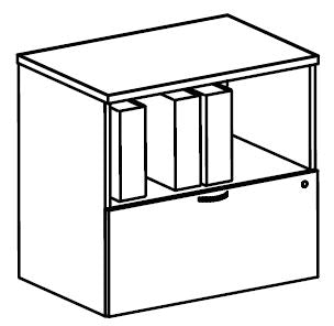 Treo, Freestanding Storage Multifile (open)