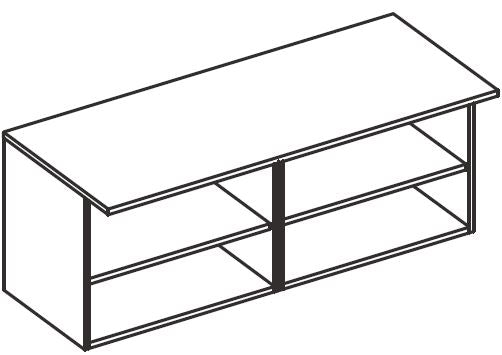 Mail Sorter Base Cabinet, Std Height (Open)