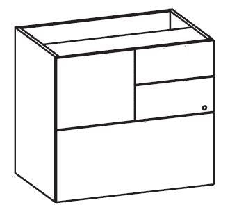 Treo, Under Desk Multifile, 30W x 20D x 28H