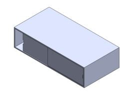 Double Sided Overhead Storage, Sliding Doors