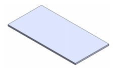 Blade, Rectangular Worksurface