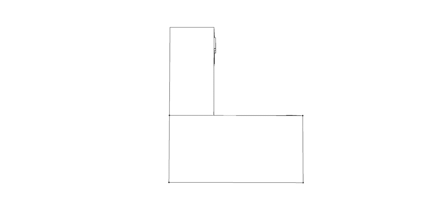 Edge Executive L-Desk with O-Leg