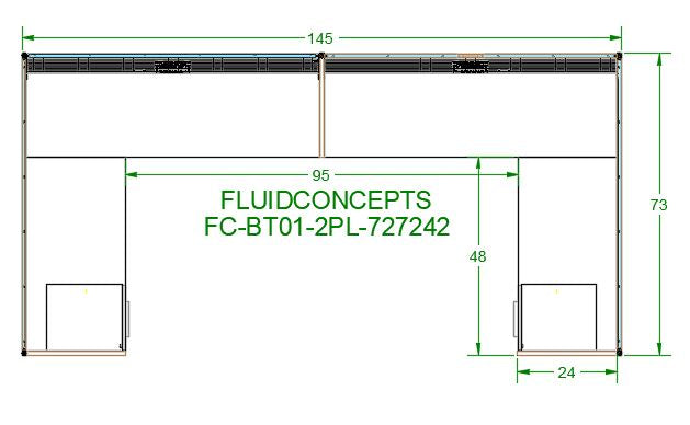 Blade, 2 Pack, Back to Back with Upmounts (BT01)