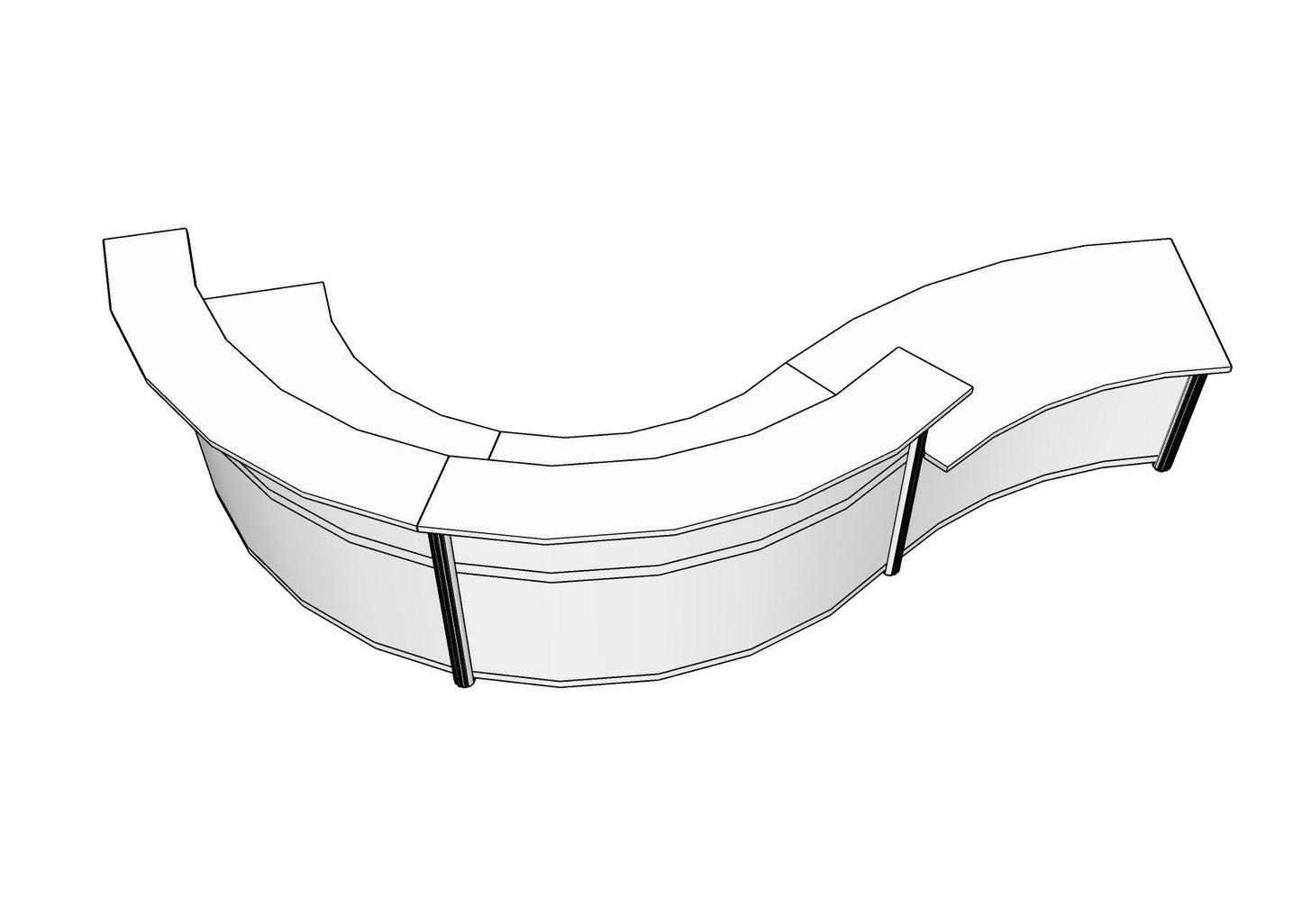 Curved Beam Wave Reception with ADA Section PBR004