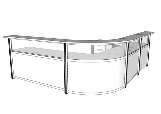 Curved Beam Corner Reception with Curved Front and Return PBR009