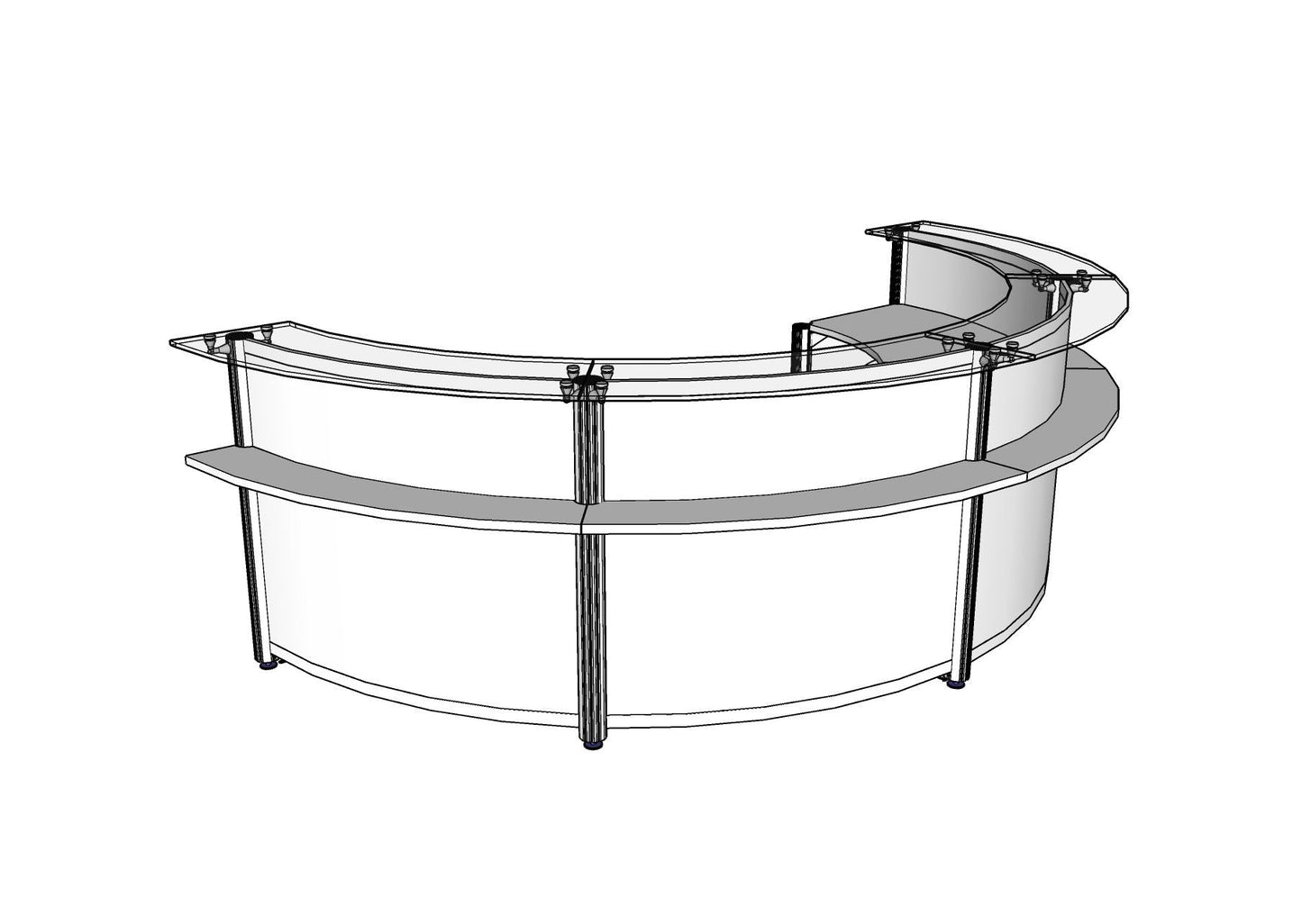 Curved Beam, Round Reception Dual Transaction PBR014