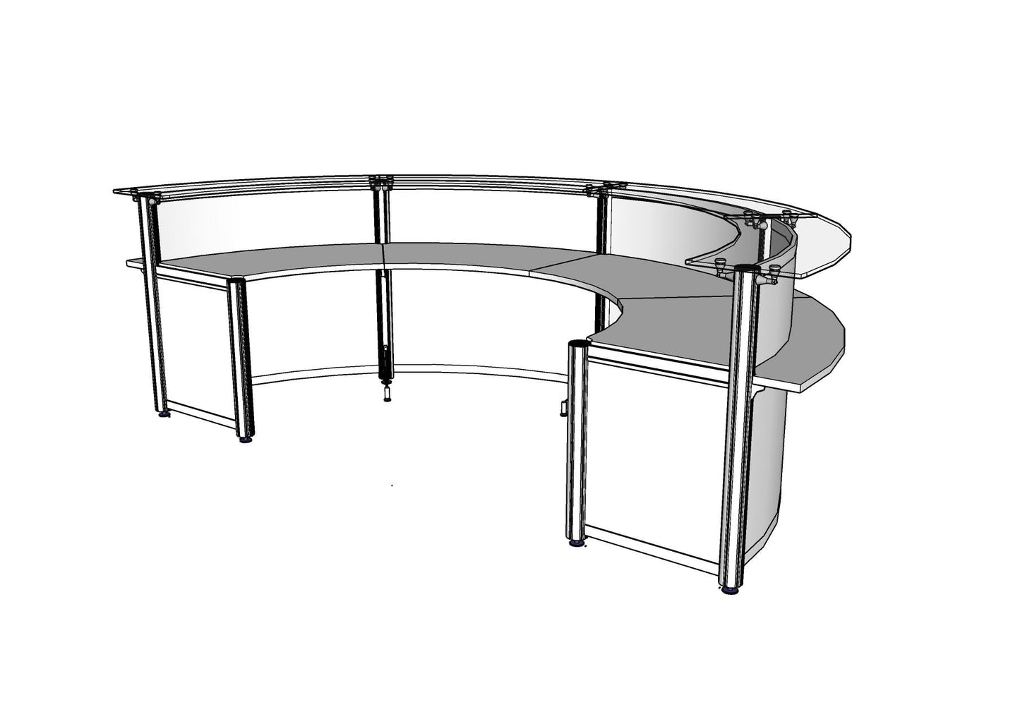 Curved Beam, Round Reception Dual Transaction PBR014