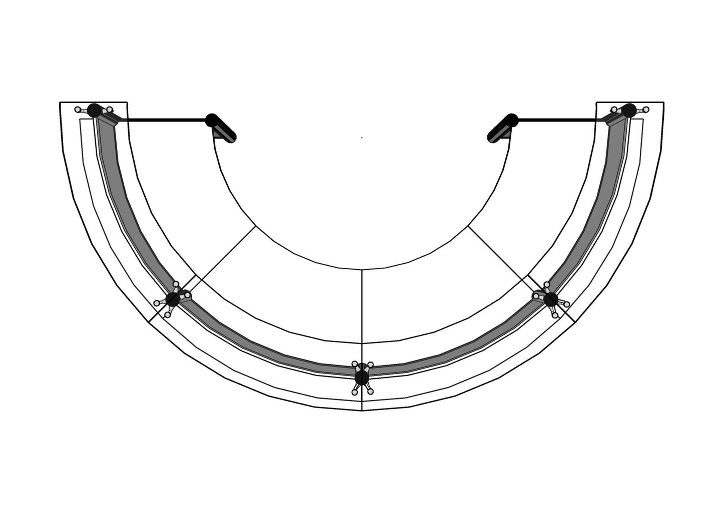 Curved Beam, Round Reception Dual Transaction PBR014