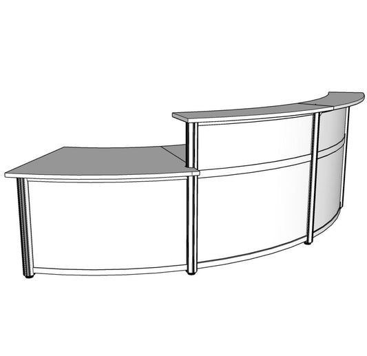 Curved Beam, Corner Reception with Front Curve PBR016