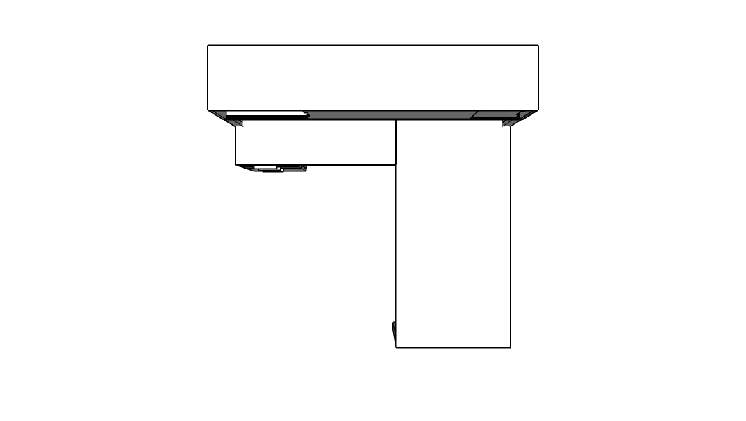 QITO009 - Qi Desk Suite - O Leg with BBF Return, Hutch and Modesty