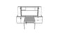 QITU008 - Qi Desk Suite - U Leg with Lateral, Mini Towers, Wall Mount Bin and Modesty