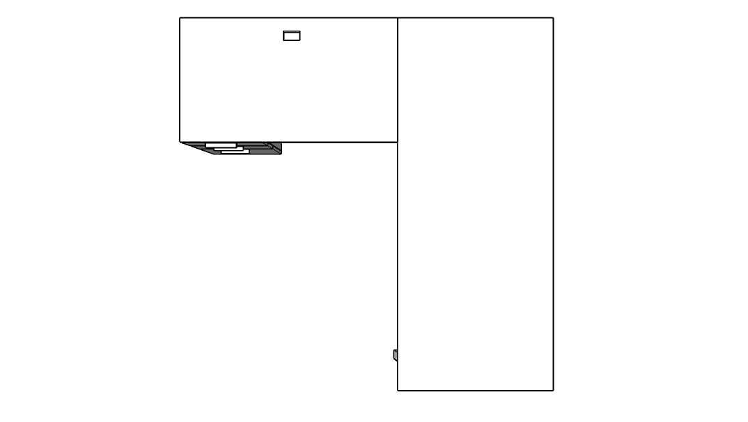 QITV002 - Qi Desk Suite - V Leg with Credenza Return