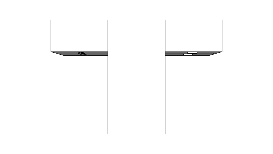 QITU004 - Qi Desk Suite - U Leg with Lateral, Storage and Modesty