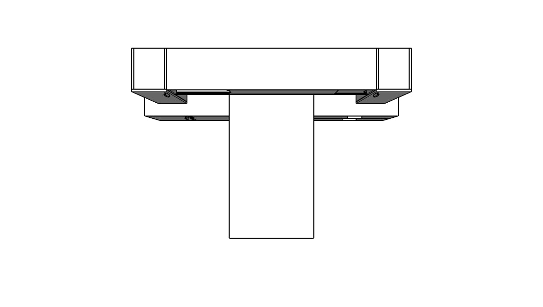 QITV008 - Qi Desk Suite - V Leg with Lateral, Mini Towers, Wall Mount Bin and Modesty