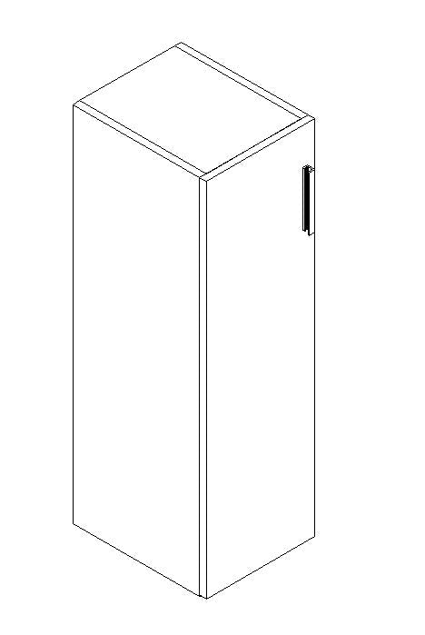 Qi Tall Storage, Closed, Glides