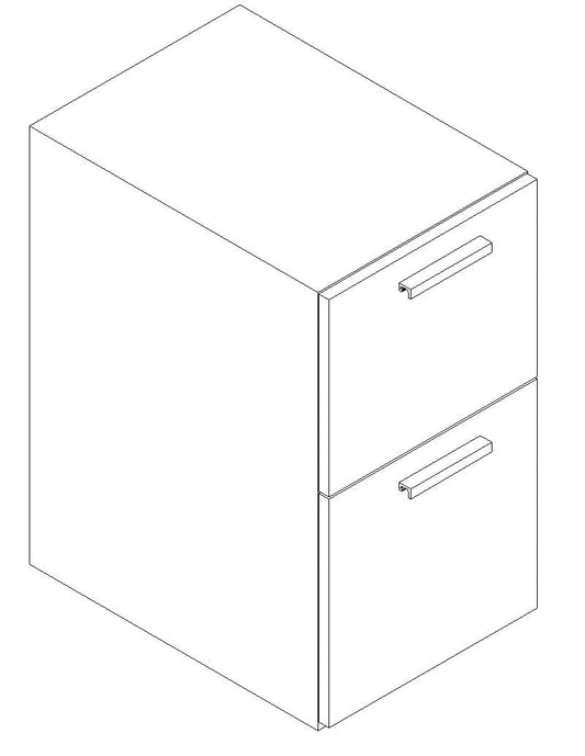 Qi Mobile Pedestal, File/File, Lock