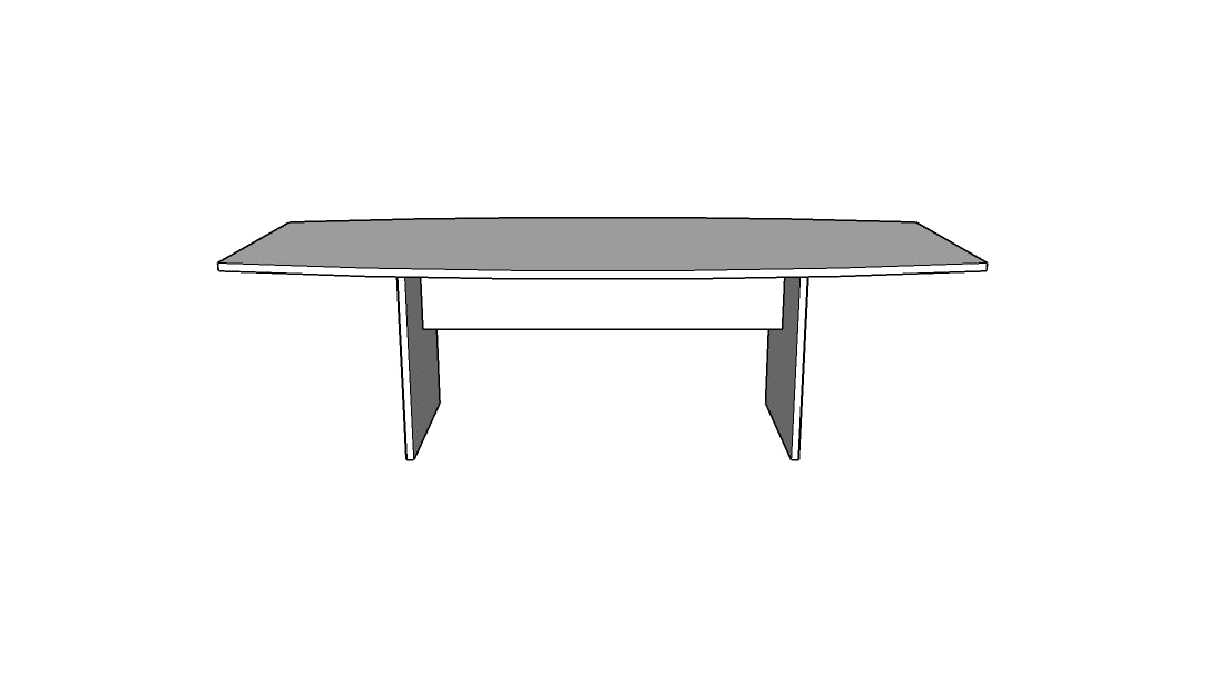 Treo Boat Conference Table with Single Panel Base