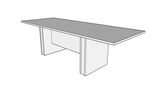 Treo Rectangular Conference Table with Sandwich Base