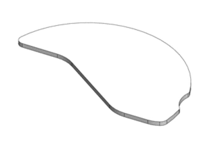 OrbitPod Worksurface, Angular