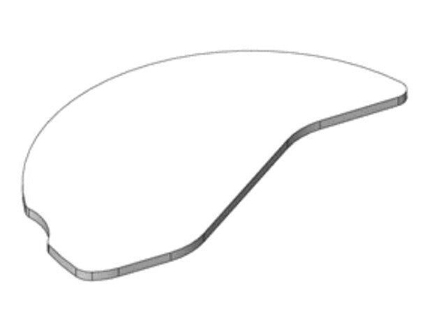 OrbitPod Worksurface, Angular