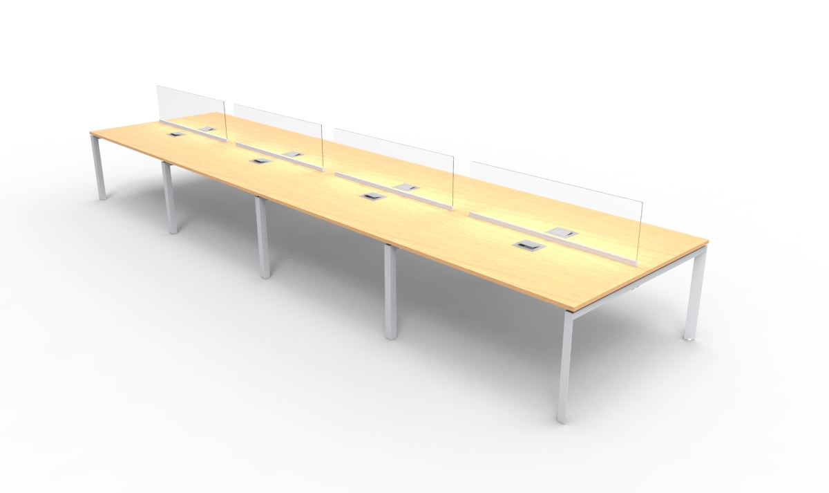 Edge Benching Typical, 8 Pack, Centre Screens (WT-ED-A4-8PB-UCN)
