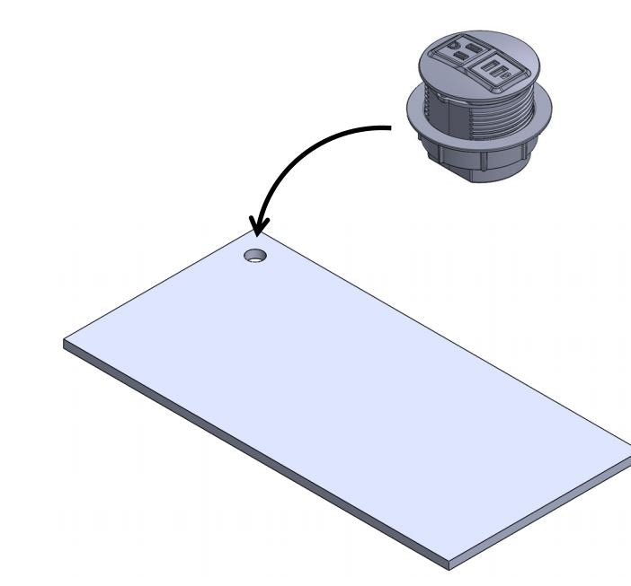 Plug in Electrical Module, Round
