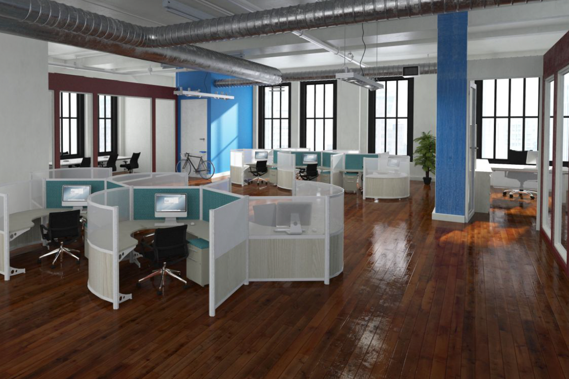 Round Desks and Curved Workstations – fluidconcepts