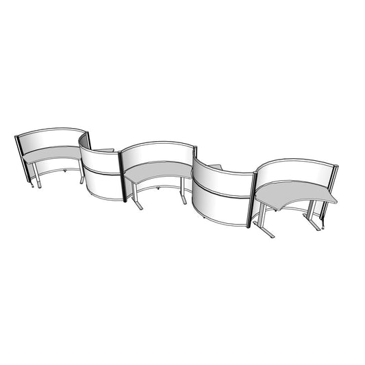 Contour, 5 Pack, Height Adjustable