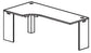 Treo, Rt Ext Corner, Wall Acc. Mod, 2 rec legs, Jn