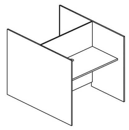 Stand Alone Double Study Carrel