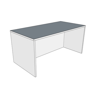 QS-Treo, Regular Desk Shell with Recessed Modesty