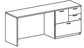Treo, Knee Space Credenza (Full Mod) w/ Multifile