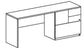 Treo, Knee Space Credenza (Wall Acc Mod) w/ Multifile