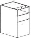 Treo, Floor Pedestal, Open/Box/File, w/ Lock