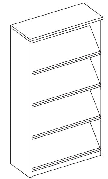 Treo, Tilted Shelf Literature Rack