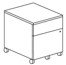 Treo, Mobile Pedestal, Box/File, w/ Lock
