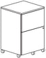 Treo, Mobile Pedestal, File/File, w/ Lock