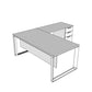 Edge Executive L-Desk with O-Leg