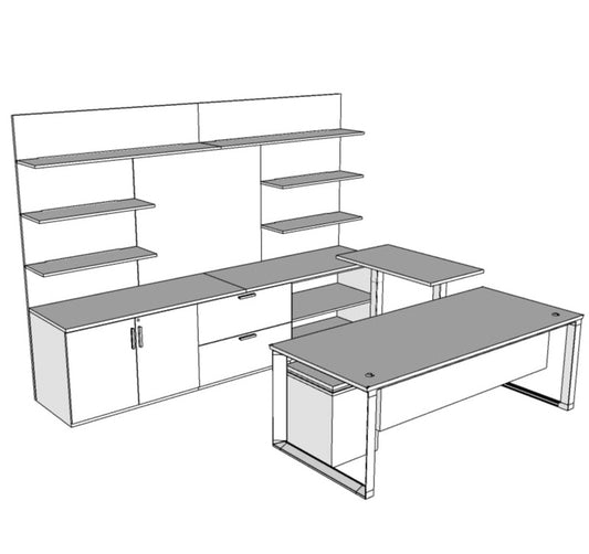 Edge Executive Private Office with Workwall