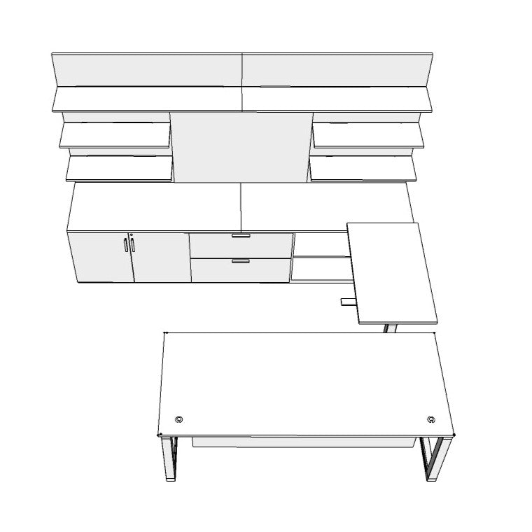 Edge Executive Private Office with Workwall