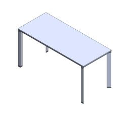 Edge Meeting Table, Desk Leg - 42" High