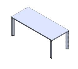 Edge Meeting Table, Desk Leg - 29" High