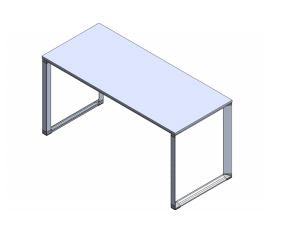 Edge Meeting Table, "O" Leg - 42" High